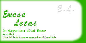 emese letai business card